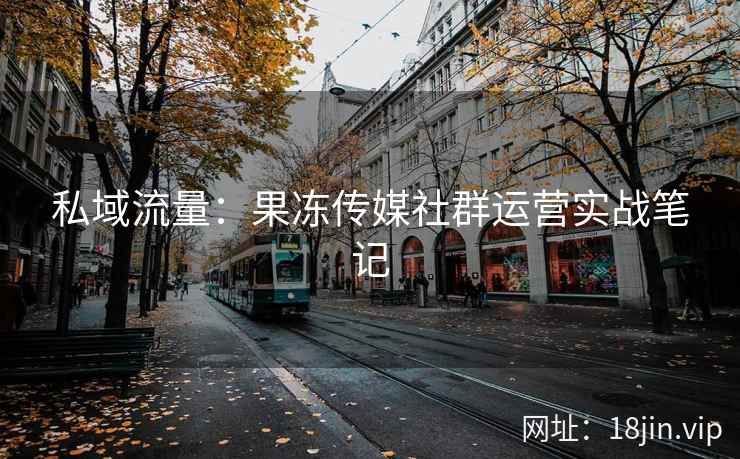 私域流量：果冻传媒社群运营实战笔记